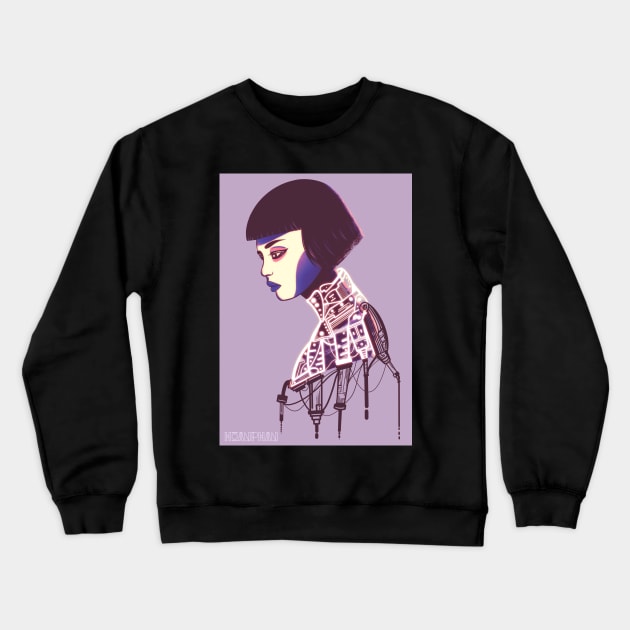 Cyber Girl Crewneck Sweatshirt by phanconghoan